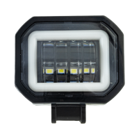Светодиодная LED фара 40W квадратная с ДХО JR-0-40W-1 (95×75×50 мм) четкая СТГ